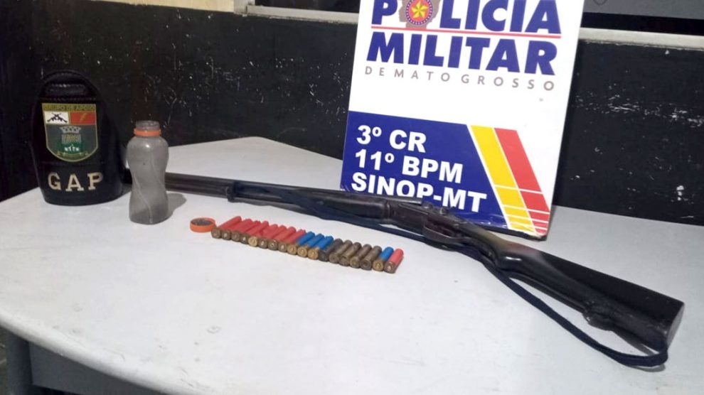Adolescente é apreendido com espingarda em Sinop