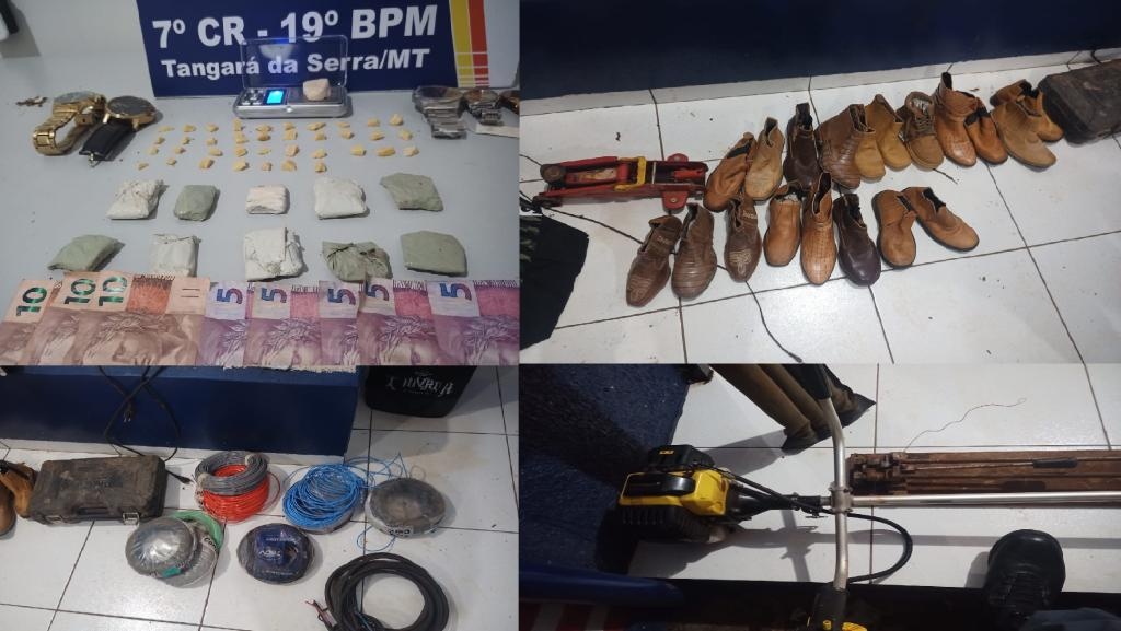 Casal é pego enquanto embalava droga em boca de fumo