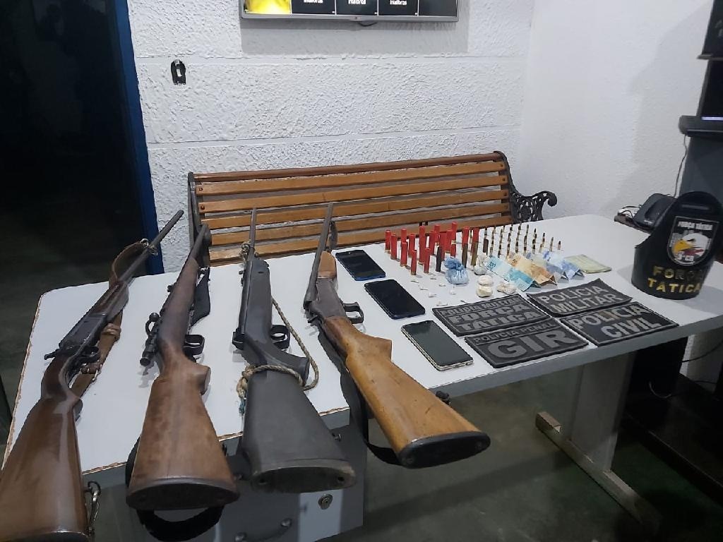 Trabalho integrado prende quadrilha e apreende diversas armas de fogo em Sorriso