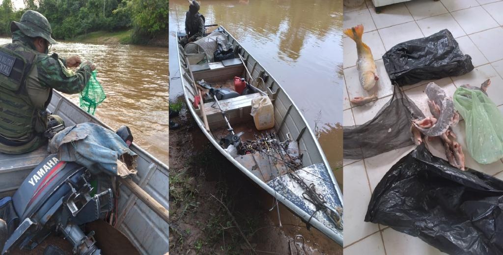 Patrulhamento fluvial identifica pesca predatória no Rio Paraguai em Denise