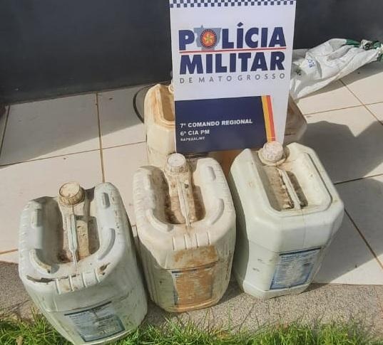 Denúncia auxilia na apreensão de combustível desviado em Sapezal