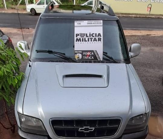 Força Tática descobre queixa crime de caminhonete ocorrida em Mato Grosso do Sul