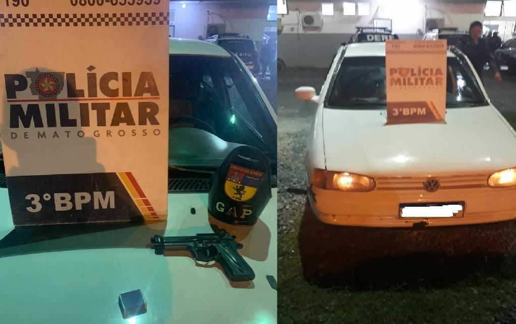 Adolescentes são apreendidos em flagrante com carro furtado em Cuiabá