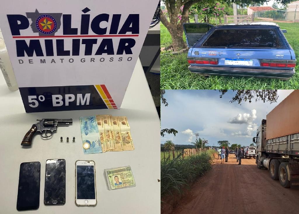 Policiais interceptam quadrilha e resgatam motorista mantido sob arma de fogo