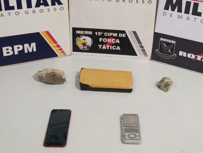 Dupla é detida com drogas em Cuiabá