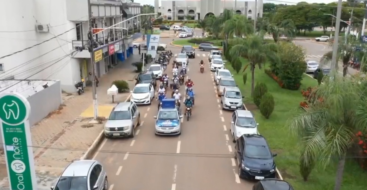 Carreata marca a mobilização do comércio noturno e similares