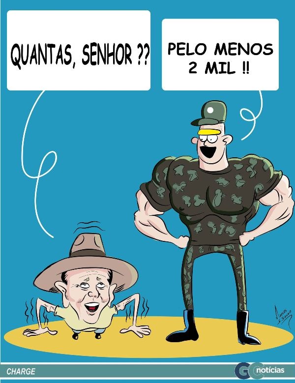 Pagando pra milico