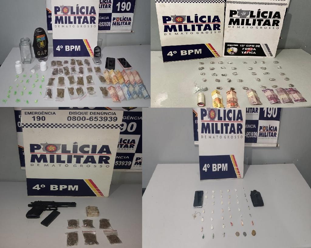 Drogas são tiradas de circulação em quatro bairros de Várzea Grande