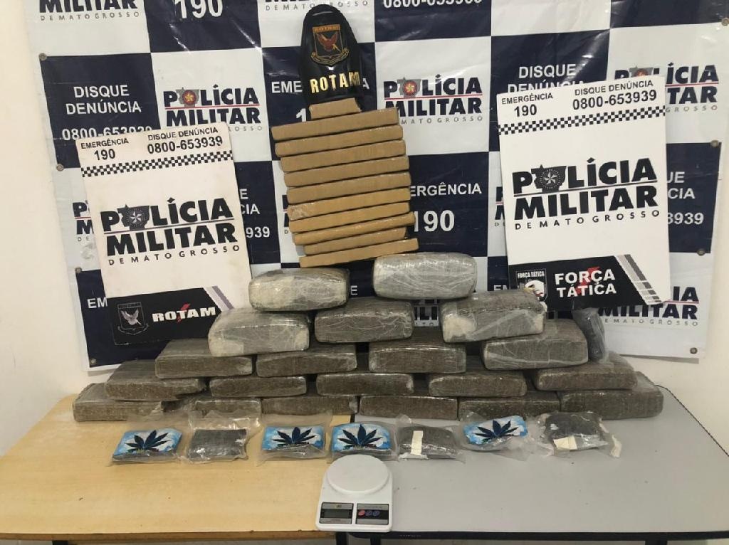 Drogas são apreendidas pela Rotam durante duas ocorrências em Cuiabá