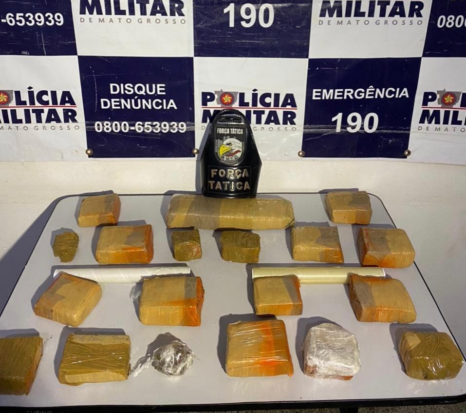 Força Tática prende jovem que escondia maconha em casa