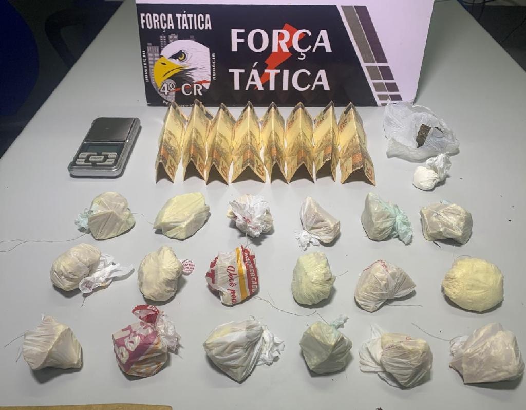 Força Tática flagra foragido da justiça com drogas em Rondonópolis