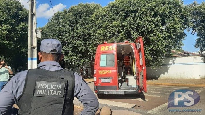 Motociclista sofre fratura exposta após acidente em Sorriso