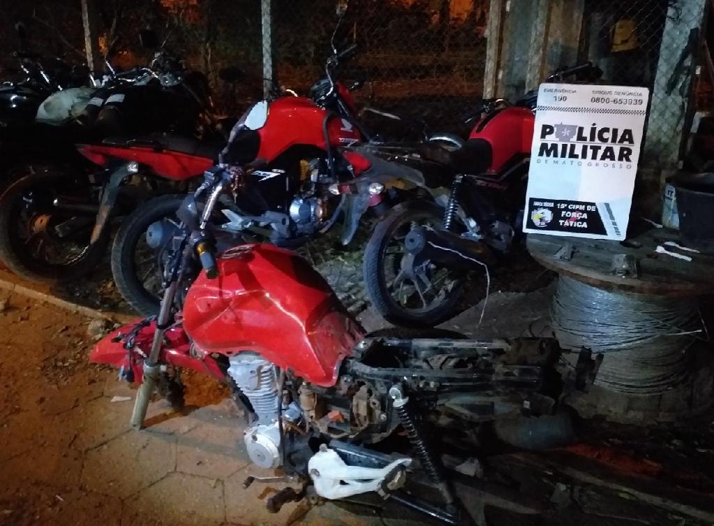 Suspeito confessa furtos de motocicletas e mostra esconderijos
