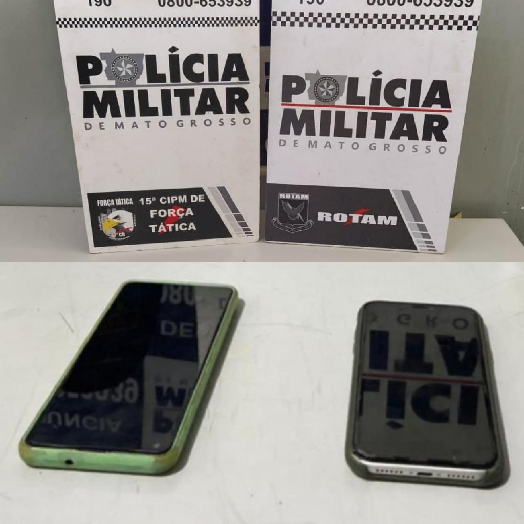 Rotam aborda dupla e descobre roubo de carro e recupera celular