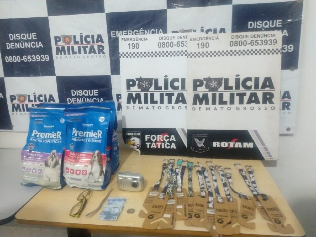 Batalhão Rotam prende suspeito por furto a petshop na capital