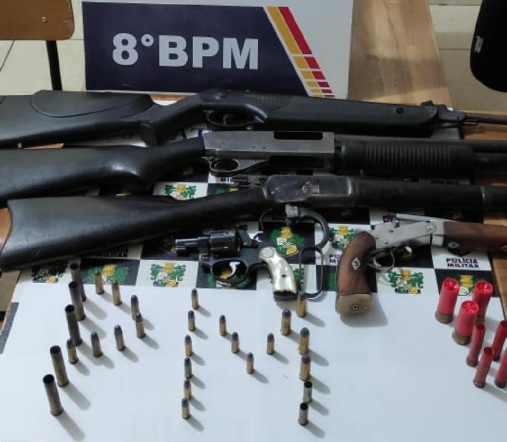Policiais apreendem quatro armas de fogo e munições em Alta Floresta