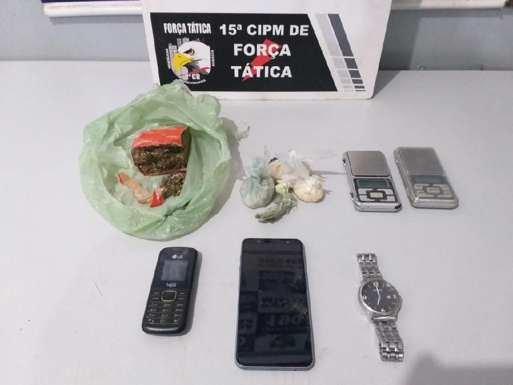 PM prende suspeito por delivery de drogas em Várzea Grande