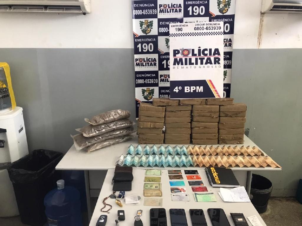 PM prende três suspeitos por tráfico internacional e apreende mais de 30 quilos de cocaína