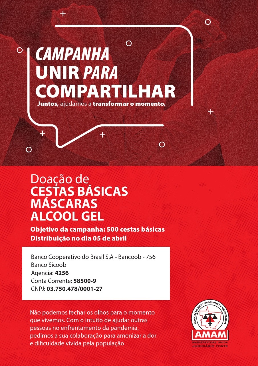 AMAM realiza campanha para distribuição de cestas básicas e itens de proteção