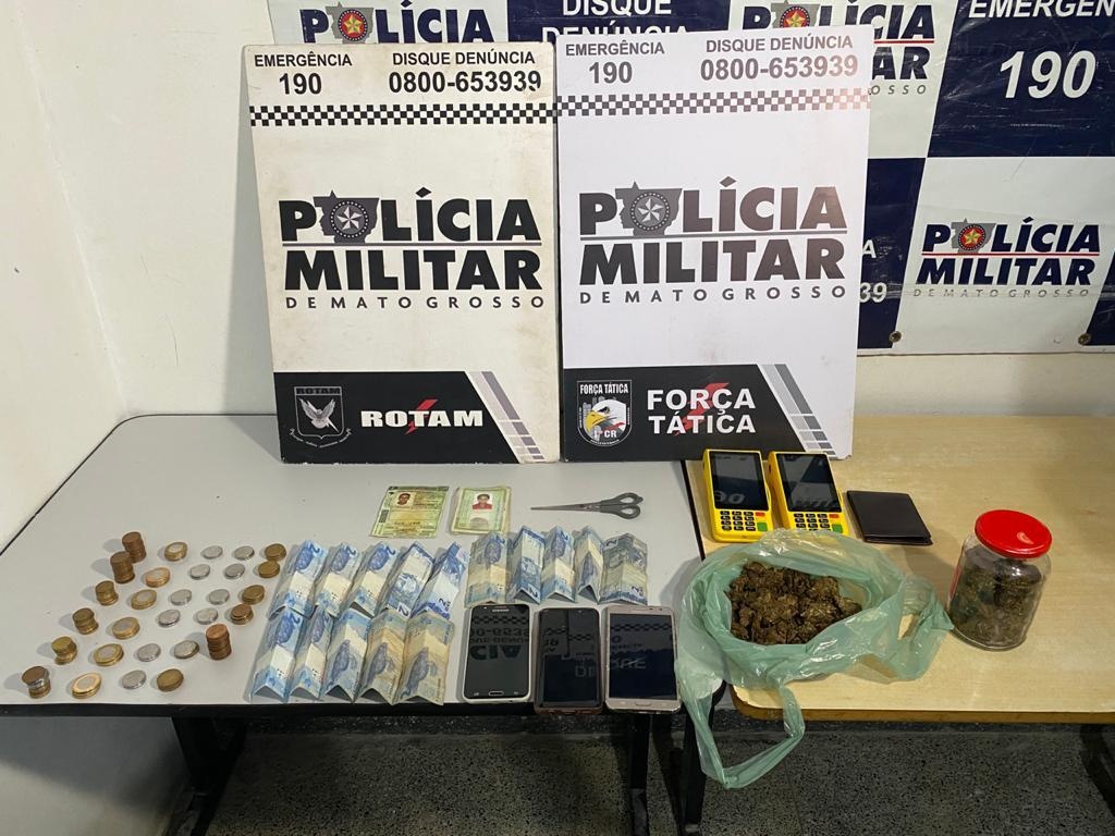 Rotam prende suspeitos por tráfico de drogas em Cuiabá