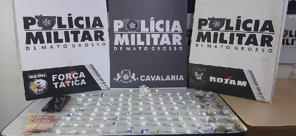 Mais de 100 porções de drogas são apreendidas com homem