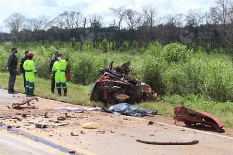 Identificadas vítimas de grave acidente na BR-163 em Nova Mutum