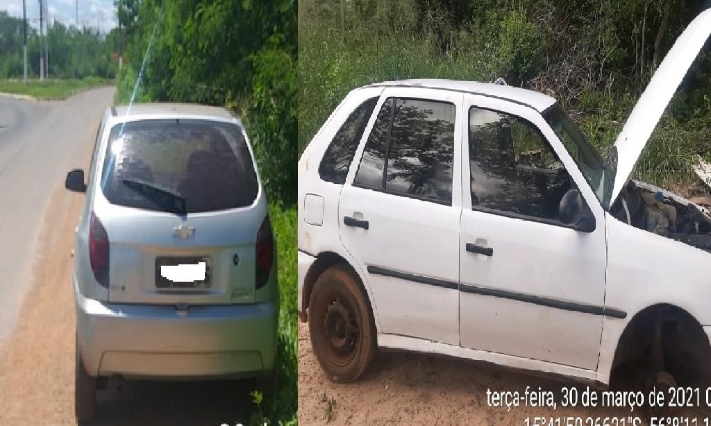 PM recupera dois carros e uma motocicleta; ambos os veículos com registro de roubo
