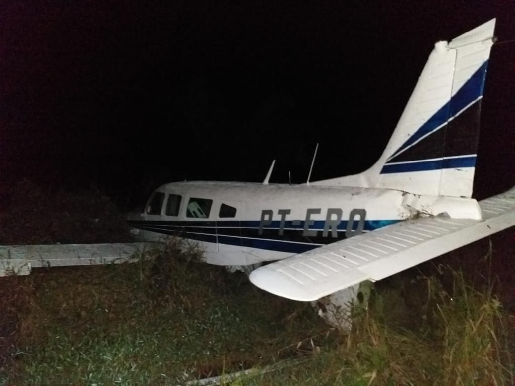 Aeronave cai em fazenda no município de Castanheira