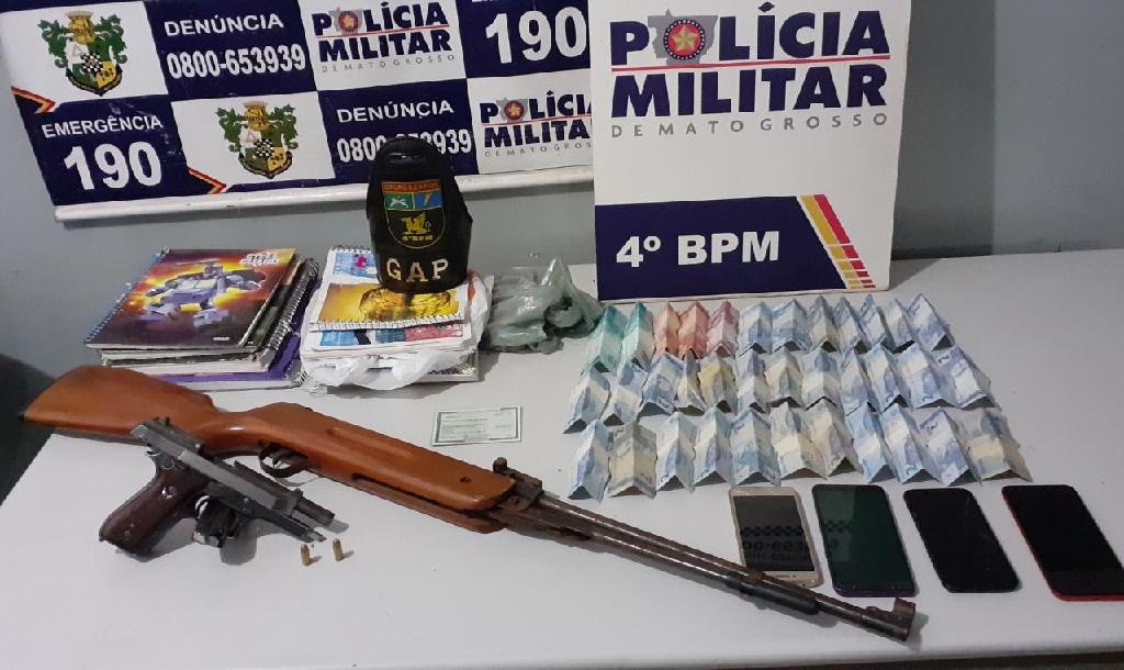 Suspeitos são detidos após ostentarem armas de fogo em redes sociais