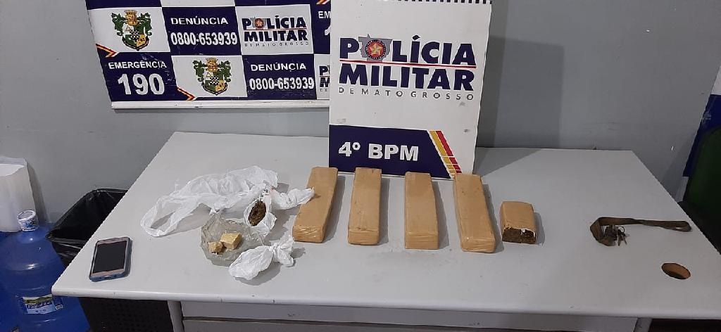 Trio é pego com droga no bairro Jardim Eldorado