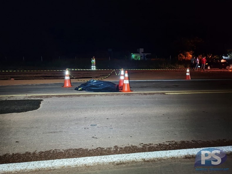 Sorriso: motociclista morre atropelado ao tentar desviar de ciclista