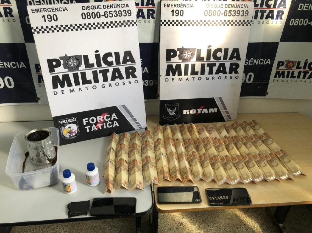 Rotam flagra suspeitos com R$ 2,4 mil em cédulas falsas em Cuiabá