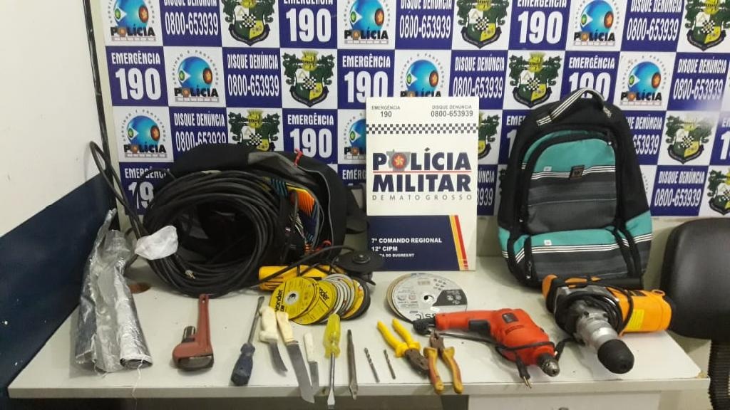 Sete homens são presos em tentativa de furto à agência bancaria