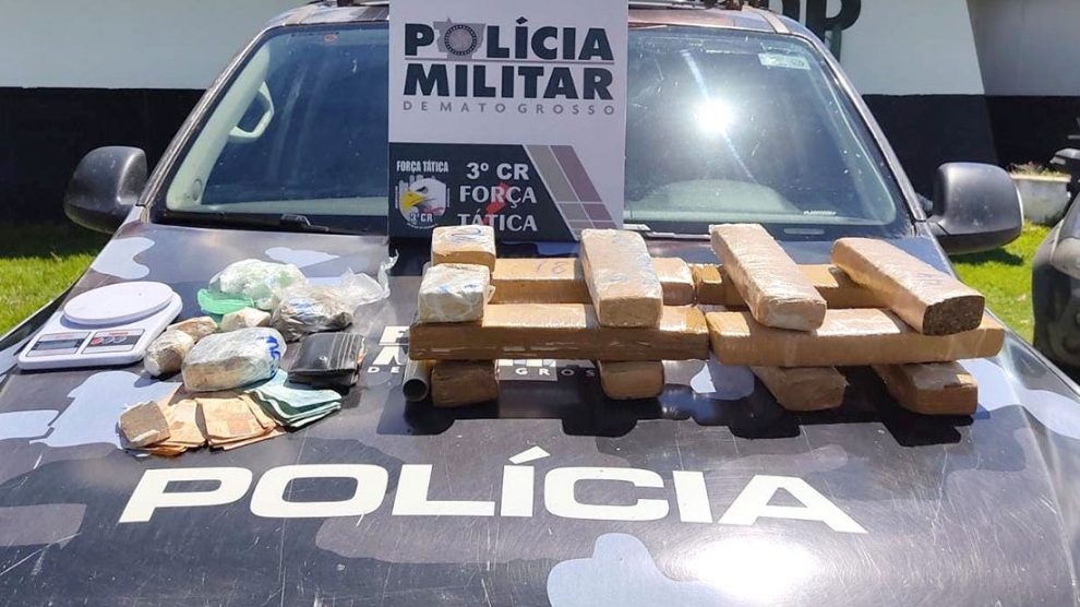 Homem é preso com cerca de 10 quilos de maconha em Sinop