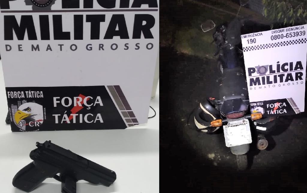 Suspeito de roubo é preso com réplica de pistola