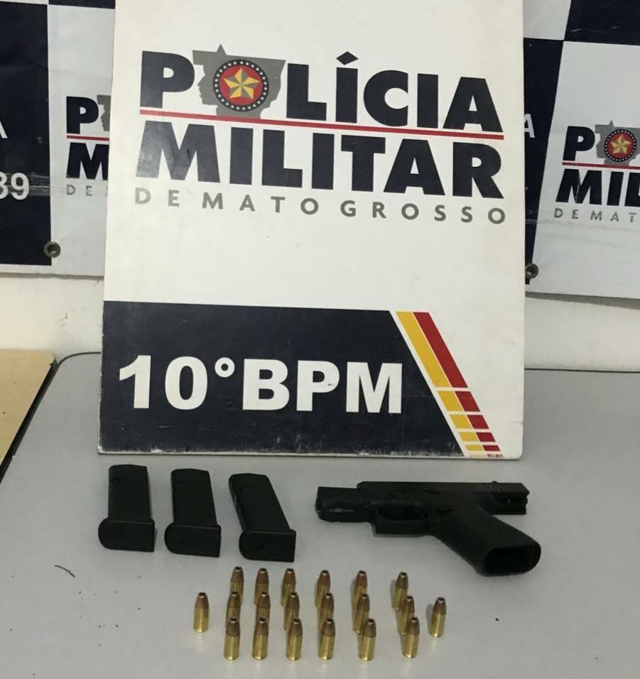 Após denúncias de disparos, PM prende suspeito com pistola