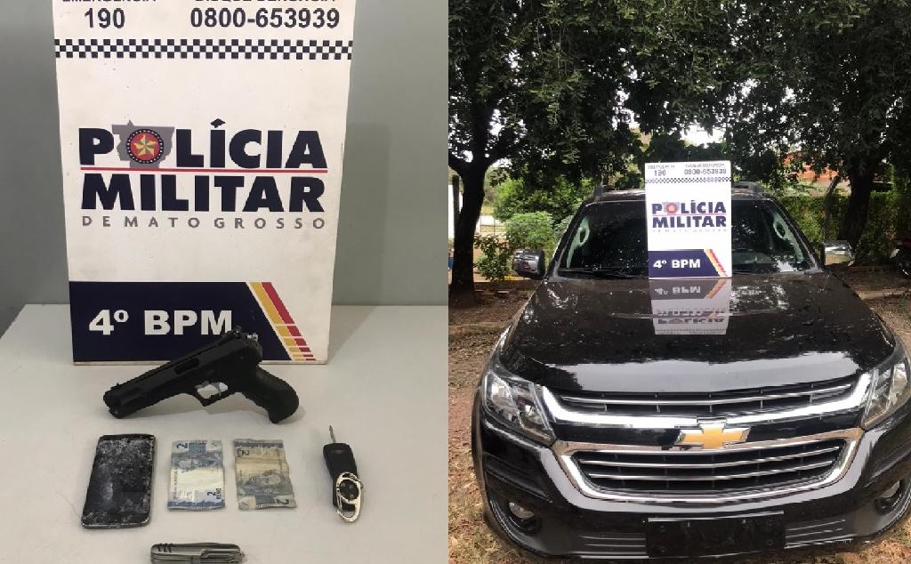 Jovem é presa em flagrante por roubo de veículo