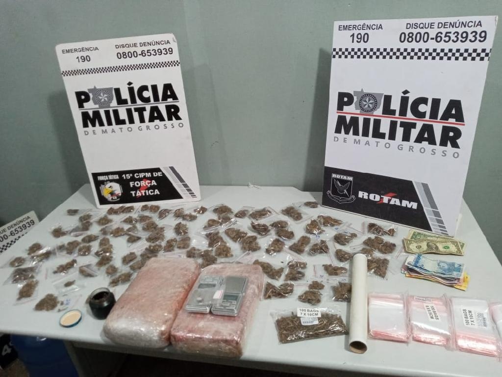 Rotam descobre rede de tráfico de droga em Cuiabá e Várzea Grande