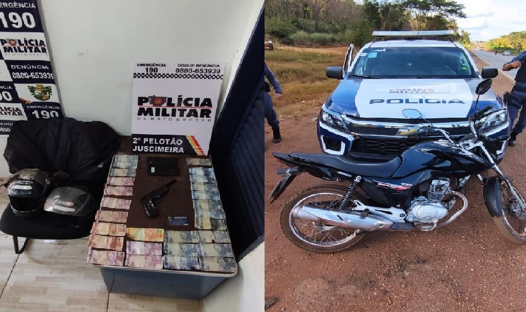 PM detêm suspeitos de roubar farmácia