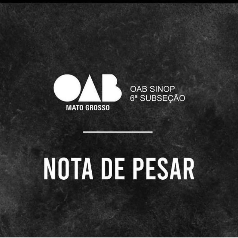 OAB Sinop lamenta morte de advogado por Covid-19