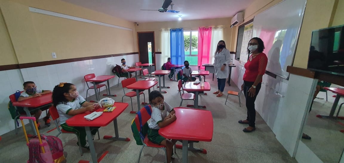 Mais quatro escolas retomaram aulas presenciais em Sinop