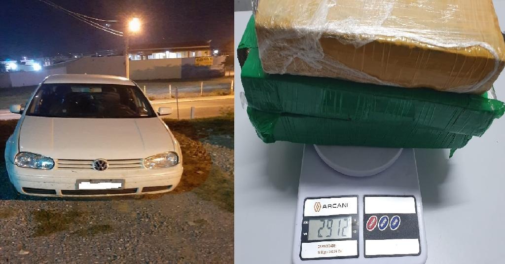 PM encontra tabletes de maconha durante vistoria na Avenida das Torres