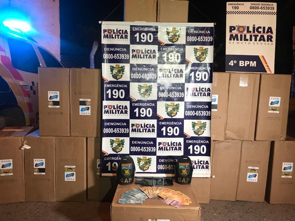 PM apreende 10,5 mil carteiras de cigarros sem procedência