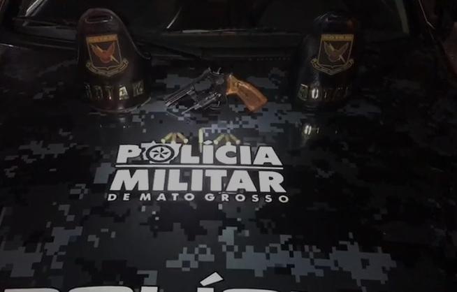 Jovens são detidos depois de atirarem na rua em Cuiabá
