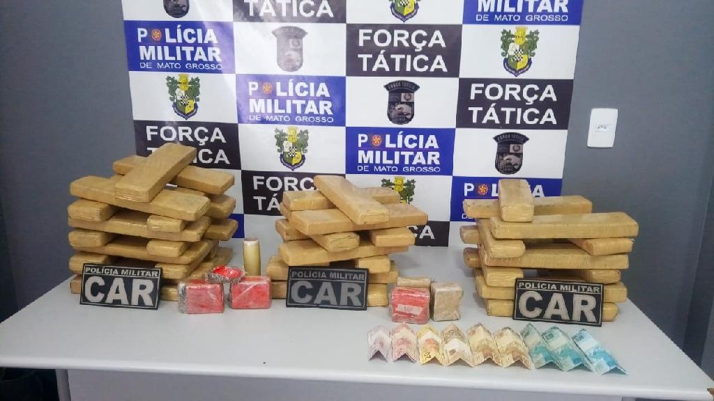 Ciclista é preso em flagrante com 43 tabletes de maconha