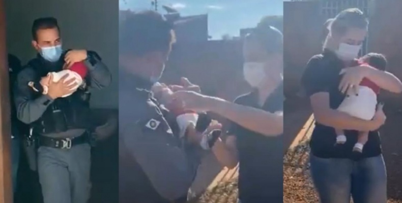 Bebê é resgatado após ser trocado por dívida em boca de fumo