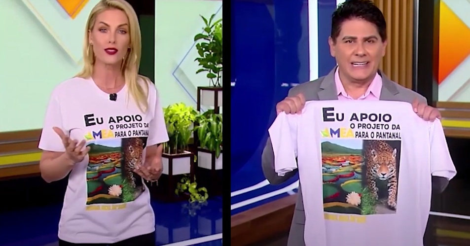 Estrelas da Record pedem apoio ao projeto da Amea para o Pantanal