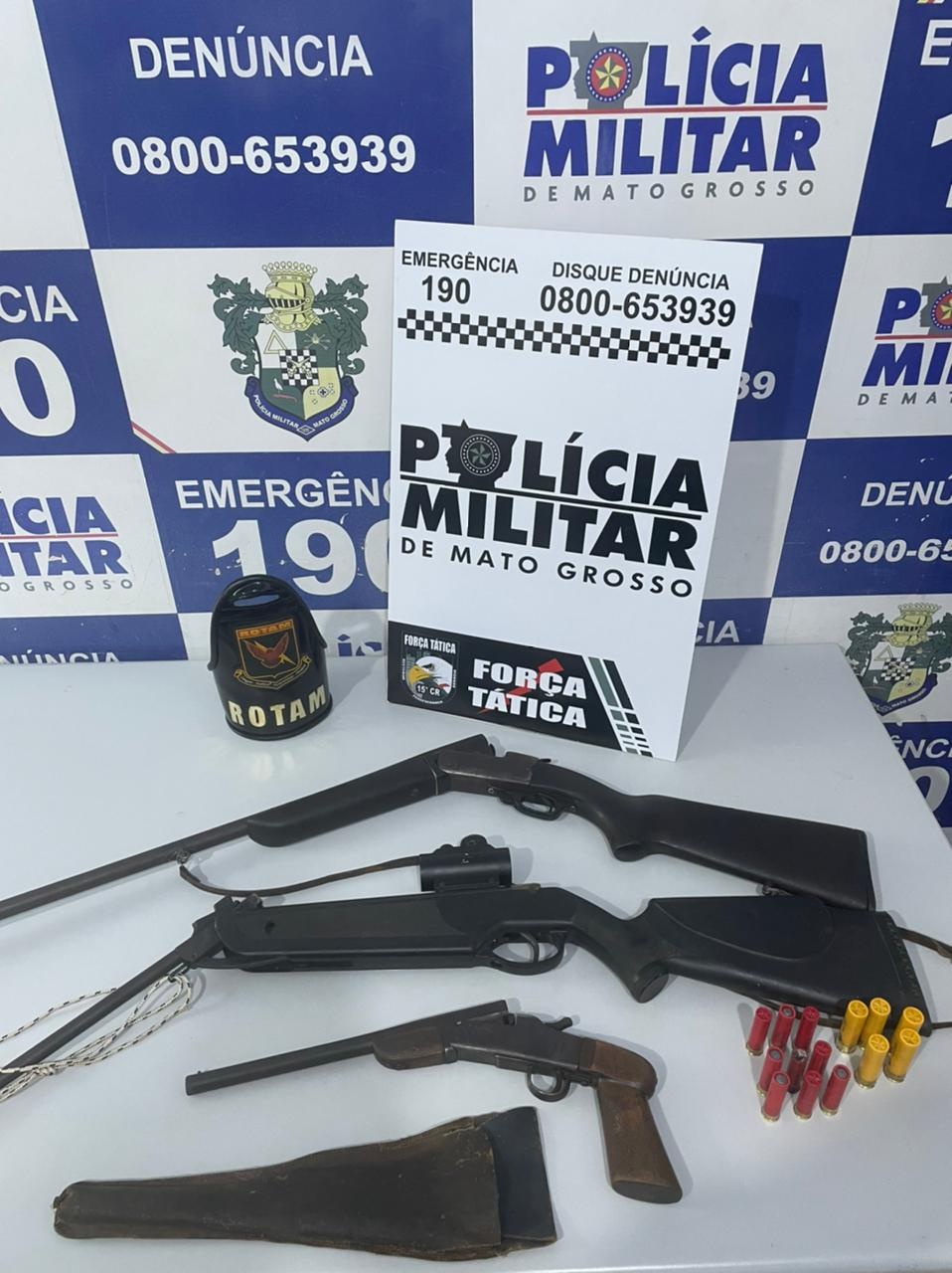Força Tática procura por três suspeitos que fugiram para mata após chegada da guarnição