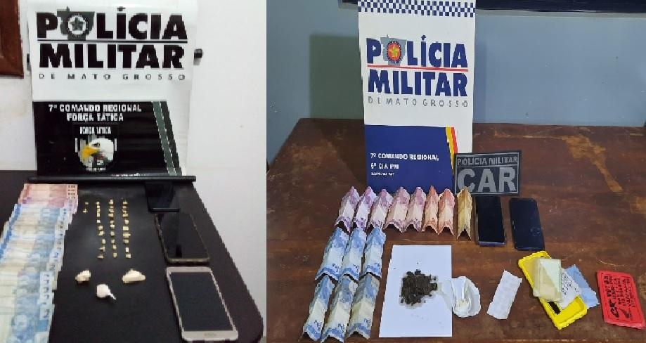 PM tira droga de circulação em Sapezal e Campo Novo do Parecis