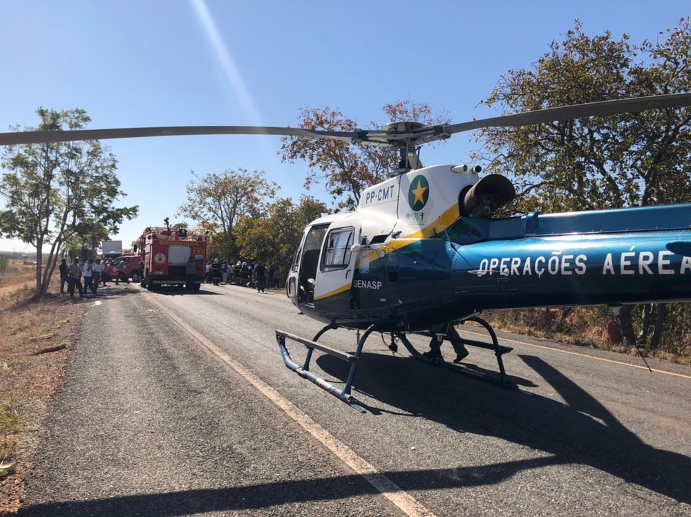 Duas pessoas morrem e quatro ficam em estado grave após acidente na MT-060